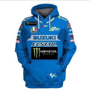 MOTO GP Team Suzuki Ecstar 3D Hoodie